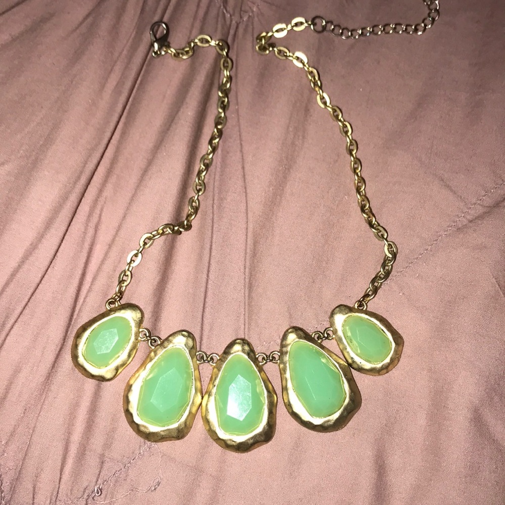 Teal necklace